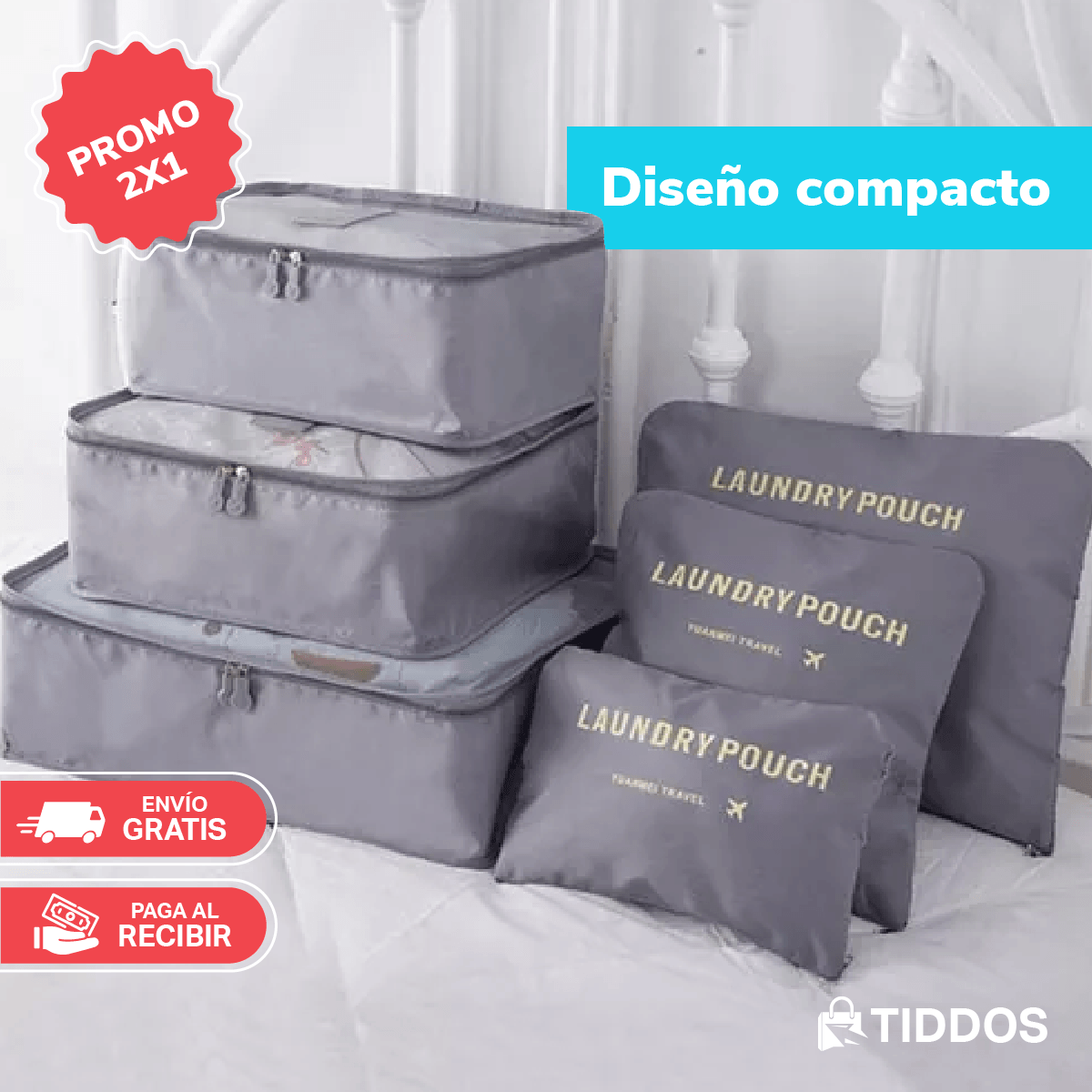 ¡Promo 2x1! Set de Bolsas Viajeras